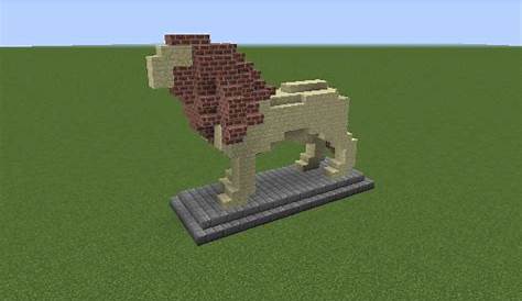 lion statue in minecraft