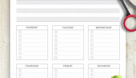 Download Printable Weekly To-Do List - Original Style PDF