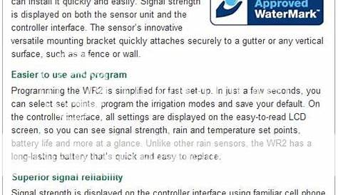 RAIN BIRD WR2-RFC WIRELESS RAIN FREEZE SENSOR COMBO - WR2RFC RAIN