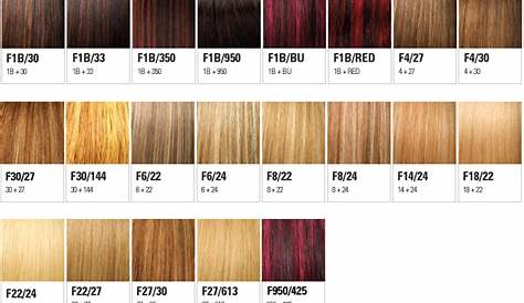 hair weave color chart