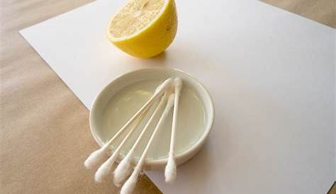 writing secret messages with lemon juice