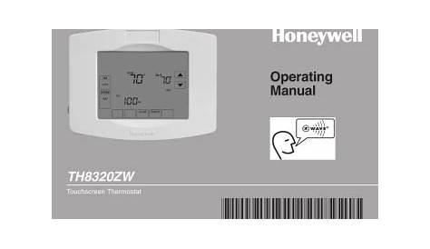 Honeywell Thermostat TH8320ZW User's Manual | Manualzz