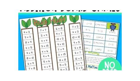 Addition Games for First Grade by Teaching Trove | TpT