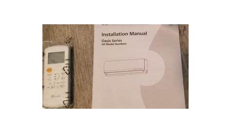 senville mini split remote manual