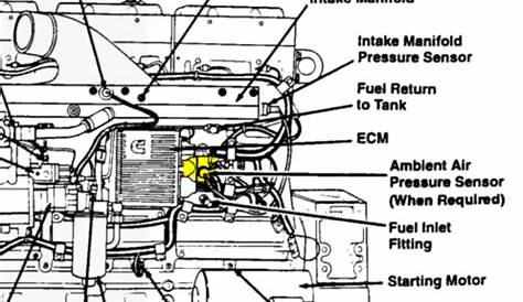2000 dt466e engine sensor diagram