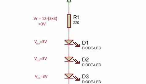 multiple led circuit diagram