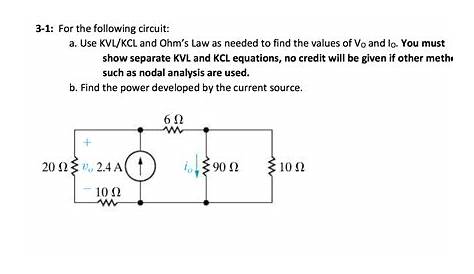 kcl circuit diagram