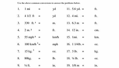 13 Best Images of Yards To Inches Worksheets - Customary Unit