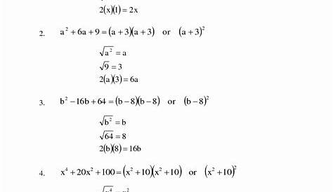 50 Factoring Trinomials Worksheet Answers