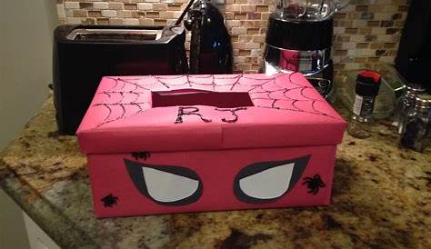 RJ's first valentines box Spider-Man | Kids valentine boxes, Valentines