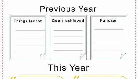 new year's resolutions worksheet for students