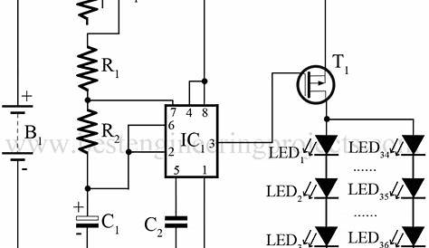 High-Brightness LED Strobe Using IC 555 | Best Engineering Projects