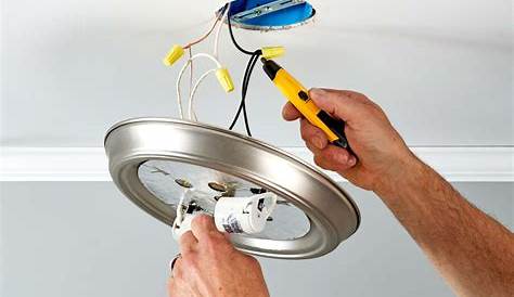 How To Wire A Ceiling Light Fixture - This means live and neural in and