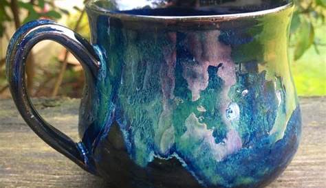 Amaco obsidian and seaweed | Glaze ceramics, Pottery mugs, Ceramic glaze recipes