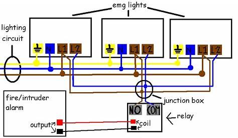 maintained emergency lighting wiring diagram