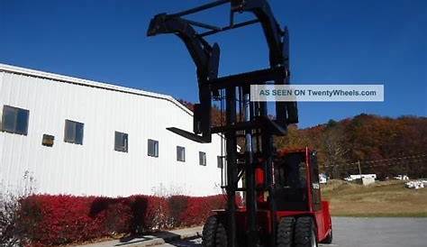 Taylor Big Red Forklift Y52wo 52, 000 Capacity With Hydraulic Top Pipe