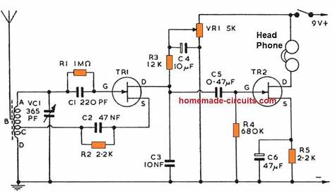 trf receiver circuit diagram