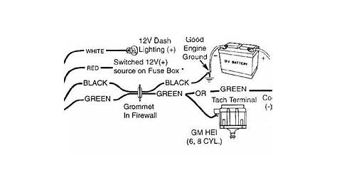 tach gauge wiring diagram