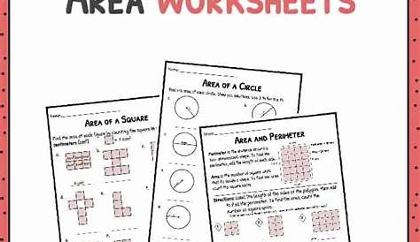 Area Worksheets | Area and Perimeter Worksheets | KidsKonnect