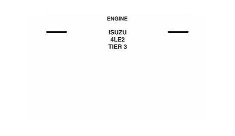 Case Engine Isuzu 4LE2 Tier 3 Repair Manual by www.heydownloads.com - Issuu