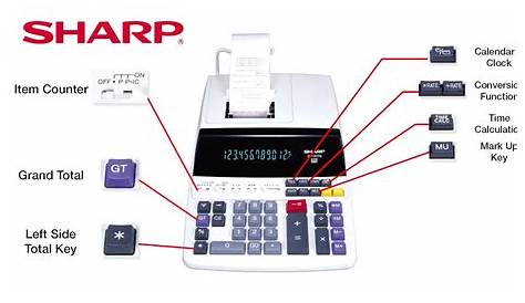 Sharp EL-1197PIII Printing Calculator - YouTube