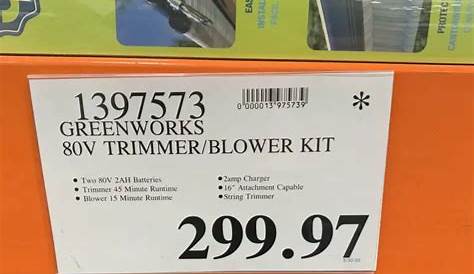 Costco Greenworks 80V Trimmer Blower Kit - Costco Fan