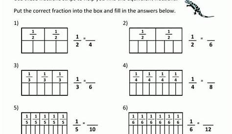 fractions worksheet 6th grade