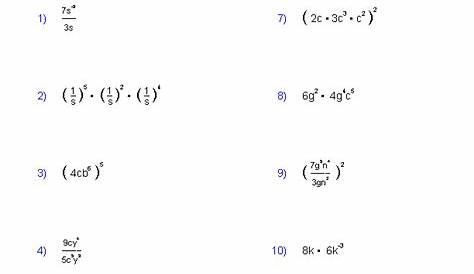 exponents worksheets grade 8 with answers pdf