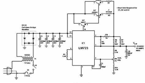 Power Supply LM723-12V-10A | schematic diagrams, repair, design and