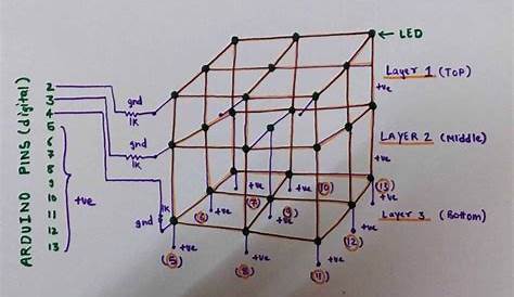 How to make Arduino LED cube | 3x3x3 LED cube