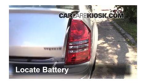 Battery Replacement: 2006 Dodge Charger SRT8 6.1L V8