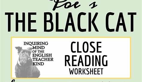 "The Black Cat" by Edgar Allan Poe Close Reading Analysis Worksheet