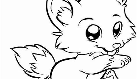 Cute Fox Coloring Pages Printable