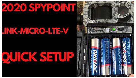 spypoint link micro lte manual