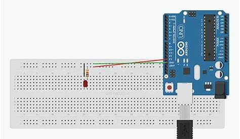 circuit diagram of blinking LED with Arduino UNO Arduino Programming