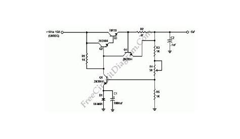Discrete Voltage Regulator – Electronic Circuit Diagram