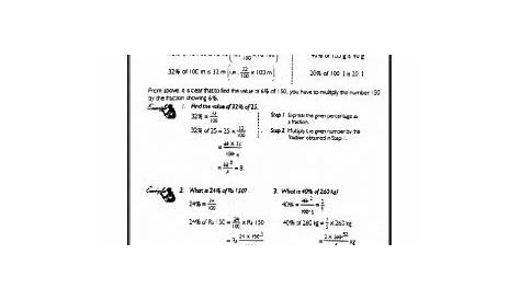 A2Zworksheets:Worksheet of Percentage-Percentage-Percentage-Maths