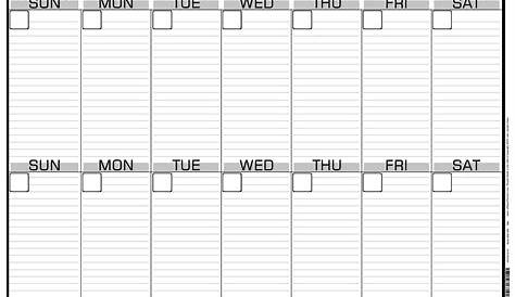 Printable Calendar Two Weeks | Calendar Printables Free Templates