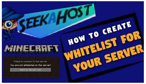 whitelist on minecraft server