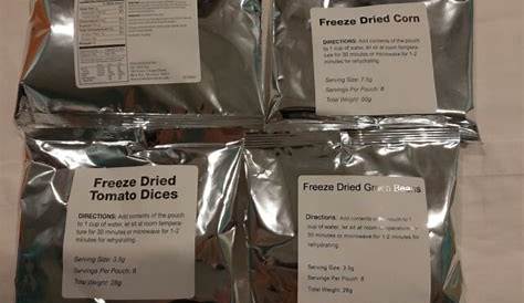 long term freeze dried food storage