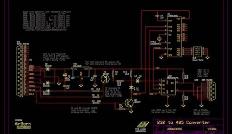 rs485 to rs232 converter circuit diagram