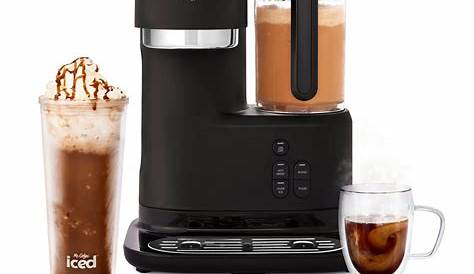 Coffee Single Serve Frappe And Iced Coffee Maker With Blender, Black