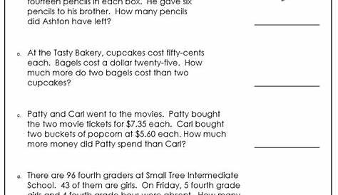 math problems for third graders