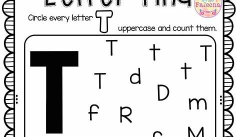 find the letter t worksheet