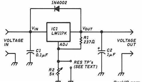 VARIABLE_VOLTAGE_REGULATOR - Power_Supply_Circuit - Circuit Diagram