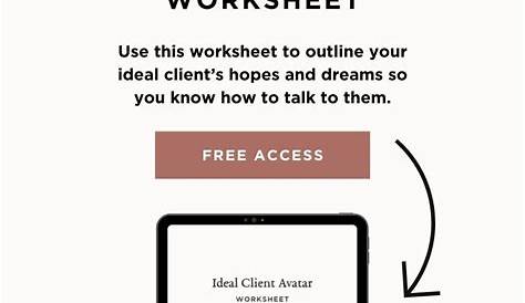 FREE Ideal Coaching Client Avatar Worksheet | Coaching business, Blog
