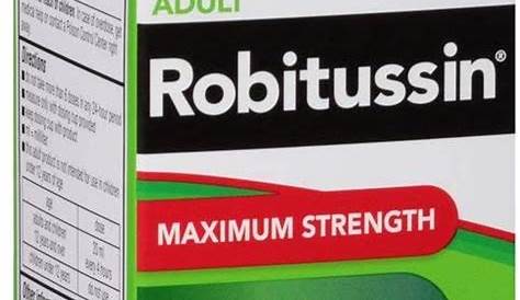 robitussin capsule dosage for adults