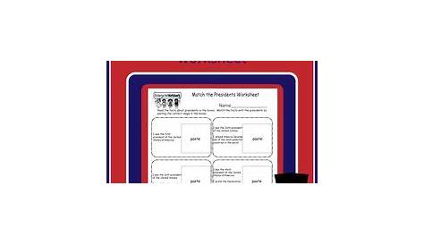 presidential fun facts worksheets