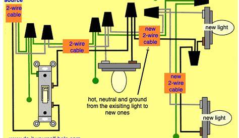 wiring fluorescent lights to switch