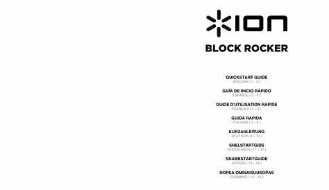 ION Audio BLOCK ROCKER User Manual | 20 pages